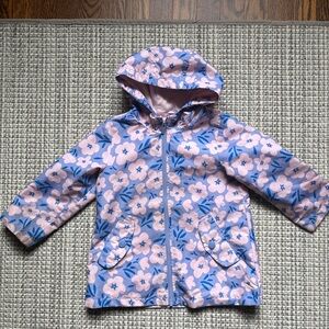 Carter's Pink and Blue Floral Raincoat